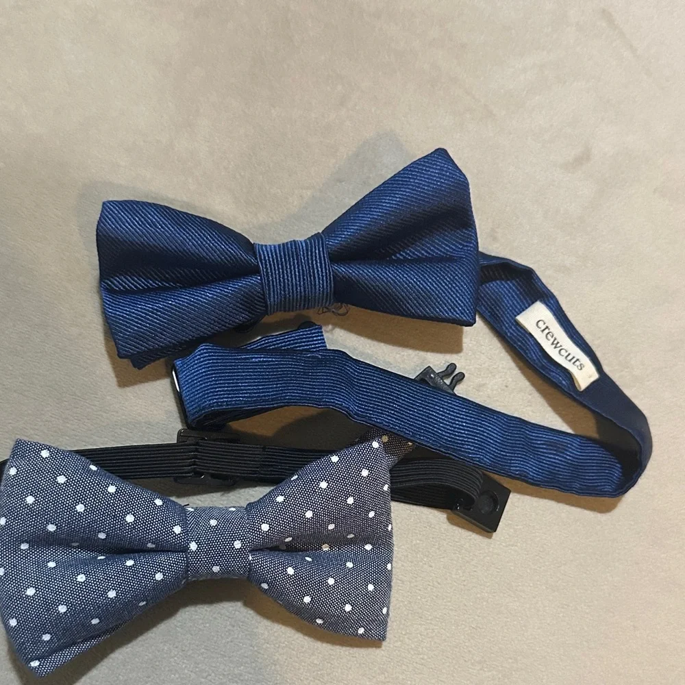 Crewcuts Blue Bow Tie Duo - Solid & Polka Dot H&M